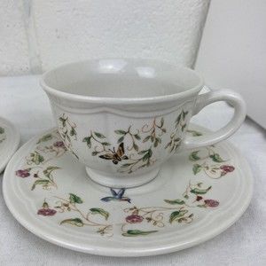 Totally Today Humming Bird Plate Coffee Cup, Tea Cup With Saucer Lot Of 2 ￼
